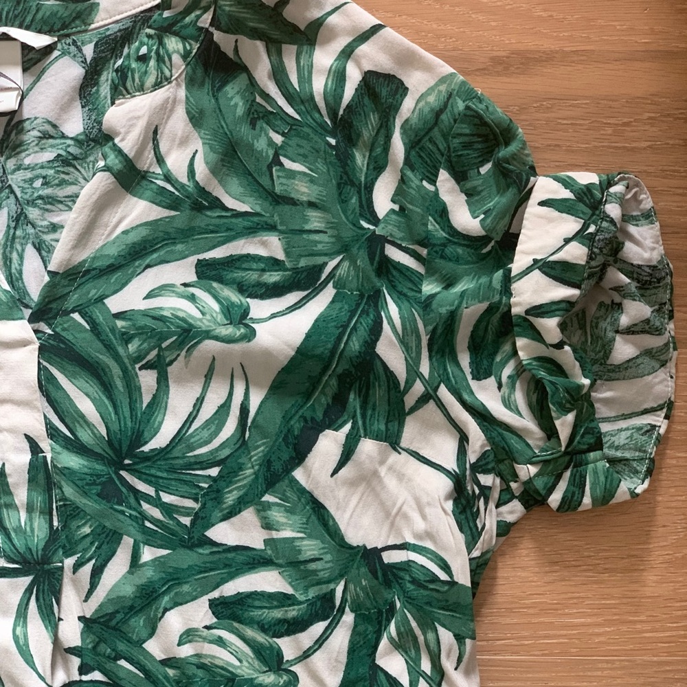 H&M Palm Print Tunic Dress